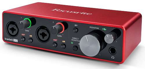 FOCUSRITE Scarlett 2i2 3rd Gen Аудио интерфейс USB, 2 входа/2 выхода