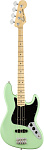 Фото:FENDER AMERICAN PERFORMER JAZZ BASS®, MN, SATIN SURF GREEN 4-струнная бас-гитара, в комплекте чехол