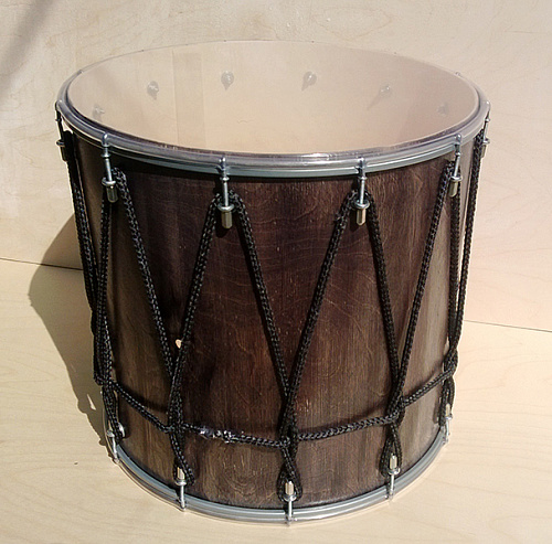 Мастерская Бехтеревых BK-13Ev Барабан кавказский 13" с веревкой, 31х33 см, цвет — эбен