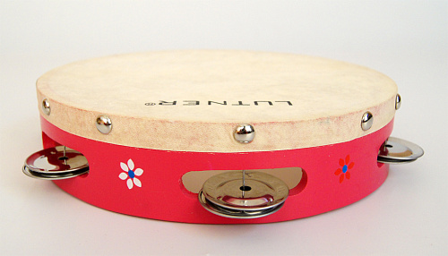 Fleet FLT-TH8-5A Тамбурин деревяный, 8 дюймов, 5 бубенцов