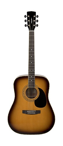 Lutner LAD880-SB Акустическая гитара, дредноут, цвет санберст