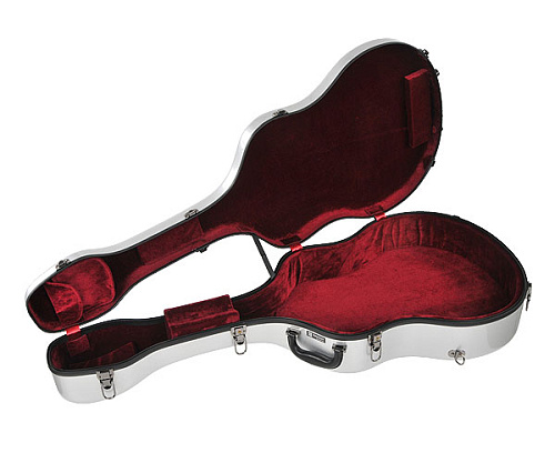 Jakob Winter CE-153-S Футляр для акустической гитары джамбо, стекловолокно, серебристый