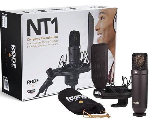 RODE NT1 Kit Комплект: студийный микрофон NT1, крепление на стойку, поп-фильтр SMR