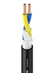 Фото:Roxtone SC020B/100 Black (PVC 8mm, 2x1.50mm²) Кабель для громкоговорителей из бескислородной меди (M00)