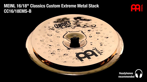 Meinl CC16/18EMS-B Classics Custom Extreme Metal Stack 16"+18" стэк тарелок