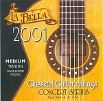 Фото:La Bella 2001M 2001 Medium Tension Комплект струн для классической гитары
