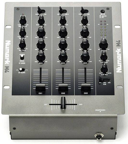 NUMARK M4 3-канальный профессиональный 10' микшер входы: 2 phono/линейных, 4 линейных, 1 микрофонный