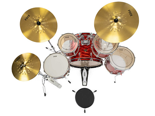 Foix LH-21H21 Барабанная установка, красная