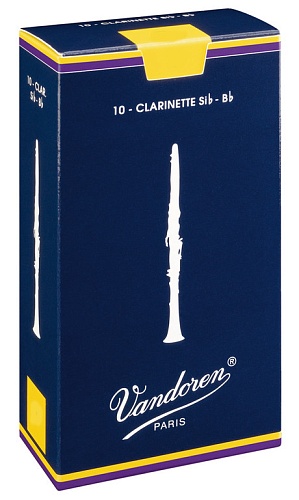 Vandoren CR1025 Трости для кларнета Bb Традиционные №2,5 (10шт)