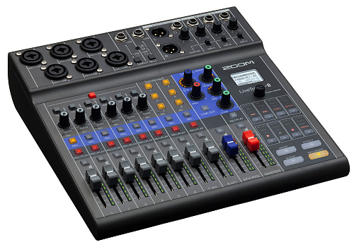Zoom L-8 LiveTrak Многофункциональная цифровая консоль для микширования, звукозаписи, мониторинга