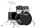 Фото:Tama SG52KH4-BK Stagestar Ударная установка из 5-ти барабанов (цвет - Black) со стойками и педалью