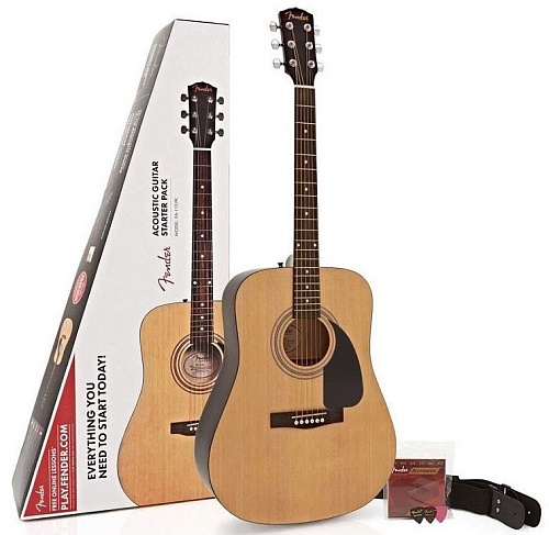 FENDER FA-115 Dread Pack V2 Nat NRW Комплект: акустическая гитара, аксессуары
