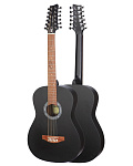 Фото:MiLena-Music ML-F3-BK-12Str Акустическая гитара 12-струнная, черная
