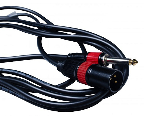 STANDS & CABLES MC-085XJ-3 Микрофонный кабель XLR "папа" - Jack 6,3 мм. моно, 3 м