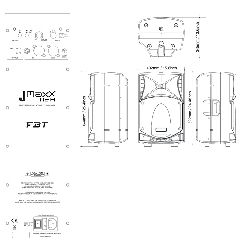 FBT JMAXX 112A Двухполосная активная акустическая система