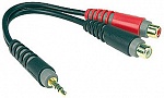 Фото:KLOTZ AYS-4 Готовый провод, разъемы 2RCA Female - стерео Mini Jack, 20 см