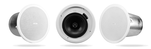 QSC AC-C8T Потолочная акустическая система 8", 80 Вт, 52-20000 Гц, 70-100 В/8 Ом, белый цвет