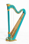 Фото:Resonance Harps MLH0016 Capris Арфа 21 струнная (A4-G1), цвет бирюзовый глянцевый