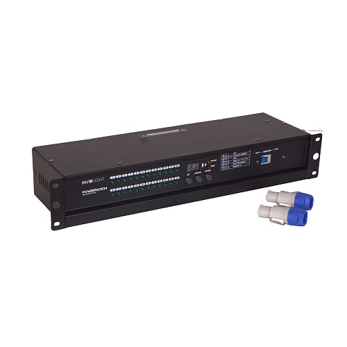 Involight POWERPACK24 Блок прямых включений (Свитчер, PowerCon Out), 24 канала по 0,5А, DMX512
