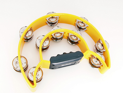 Dadi MT01 Тамбурин двойной полумесяц, пластиковый, 20 пар бубенцов