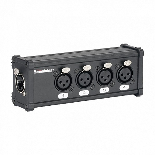 Soundking CXA028 DMX Коммутатор/преобразователь, 4хXLR(3p)female - RJ-45