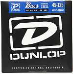 Фото:Dunlop DBS45125 Комплект струн для 5-струнной бас-гитары, нержавеющая сталь, Medium, 45-125