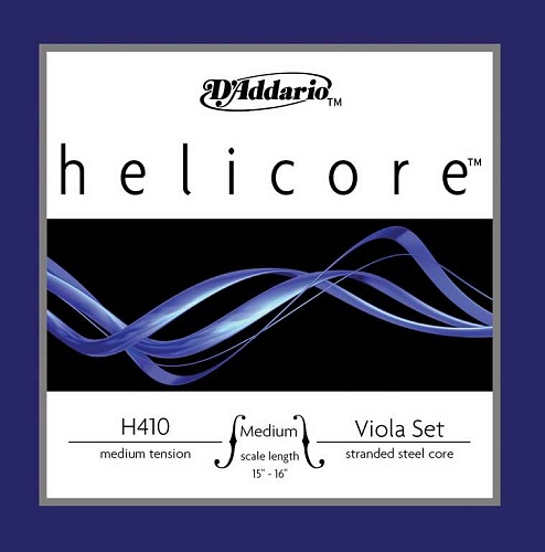 D'Addario H410-MM-B10 Helicore Струны для альта среднего размера, среднее натяжение, 10 комплектов