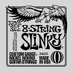 Фото:Ernie Ball P02625 Slinky Комплект струн для 8-струнной электрогитары, никель, 10-74
