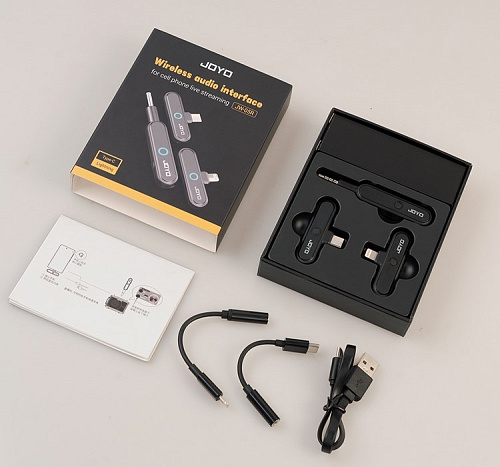 Joyo JW-05R Беспроводной микрофон, аудио-интерфейс для смартфона для стриминга