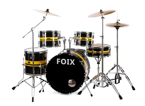 Foix LH-21H25 Барабанная установка, черная/желтая