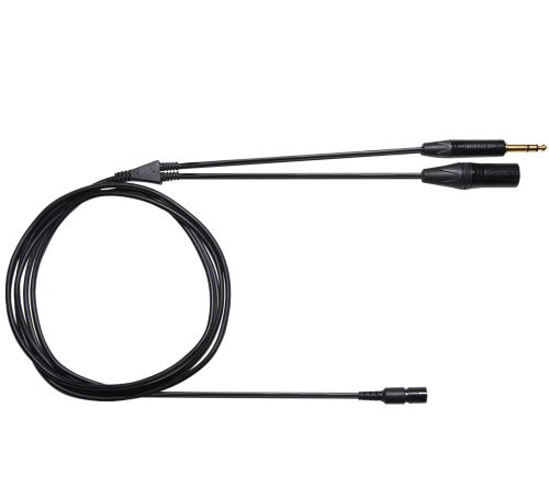 SHURE BCASCA-NXLR3QI Кабель для наушников с разъёмами BCASCA/XLR+6,3 мм Jack Neutrik  для гарнитур BRH440M, BRH441M и BRH50M, 2,3 м
