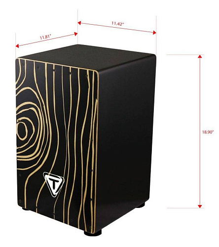 Tycoon STKS-29 CY Cyclone Кахон с подструнником Supremo Select, чёрный