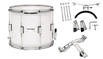 Фото:Gewa Birch White Chrome HW SH Маршевый парадный барабан 14x12"