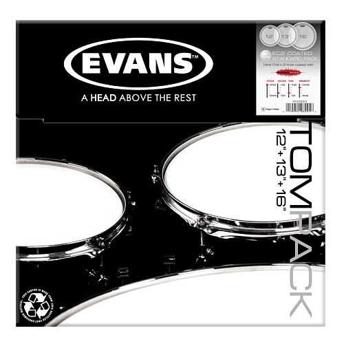 Evans ETP-EC2SCTD-S  Standard     12", 13", 16"