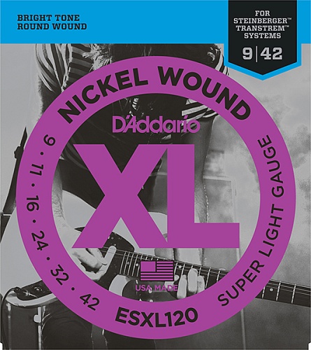 D'Addario ESXL120 Nickel Wound    , Super Light,   2 , 9-42