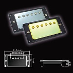 Фото:Belcat BH-20(CR)Bridge Звукосниматель магнитный, хамбакер, бриджевый, хром