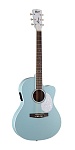 Фото:Cort Jade-Classic-SKOP-bag Jade Series Электроакустическая гитара, голубая, с чехлом