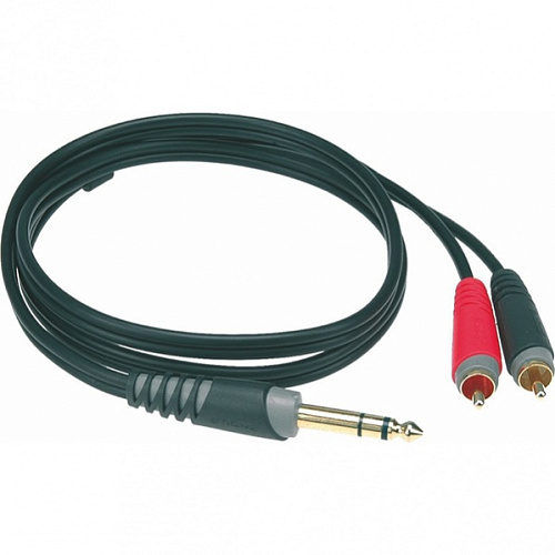 Klotz AY3-0300 Коммутационный кабель Jack 3p-2хRCA, 3м