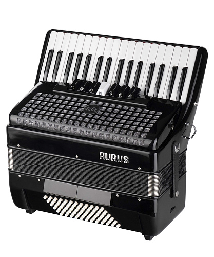 Aurus JH2017-BLACK Аккордеон 37/96/7/2, черный, с футляром