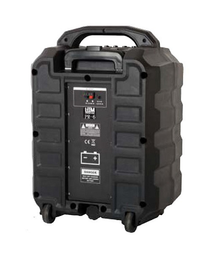 Leem PR-6 Акустическая система, портативная на колесах, с аккумулятором, 25 Вт