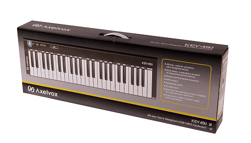 AXELVOX KEY49j Black MIDI клавиатура 49 клавиш