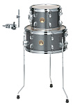 Фото:Tama Ljkt10f14-gxs Club-jam Mini Compact 2-piece Drum Kit Ударная установка из 2 барабанов, цвет серебристый