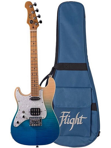 Flight Pathfinder Tenor TBL LH Электроукулеле, стратокастер, тенор, чехол