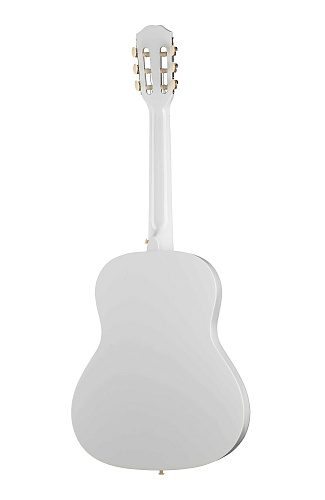 Foix FCG-2036CAP-WH-3/4 Классическая гитара 3/4 с чехлом, ремнем, тюнером, белая