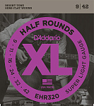 Фото:D'Addario EHR320 Half Round Комплект струн для электрогитары, Super Light, 9-42