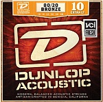 Фото:Dunlop DAB1048 Комплект струн для акустической гитары, бронза 80/20, Extra Light, 10-48