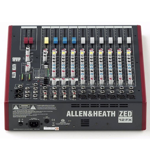 Allen&Heath ZED12FX Микшерный пульт 6 моно, 3 стерео, USB интерфейс