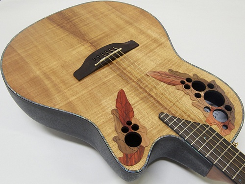 Ovation CE44P-FKOA Celebrity Elite Plus Mid Cutaway Natural Figured Koa Электроакустическая гитара