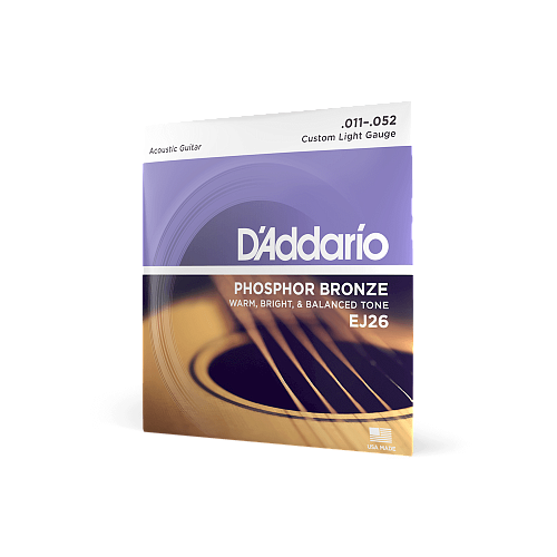 D'Addario EJ26-B25 Phosphor Bronze Струны для акустической гитары ф/бронза, 25 комплектов, 11-52