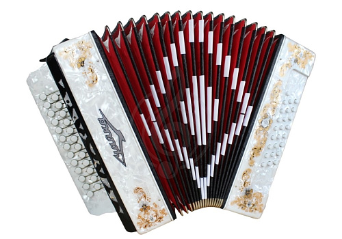 Шуйская гармонь S5XL-A-WH Гармонь "Чайка 314" 25х25-III-2, белая